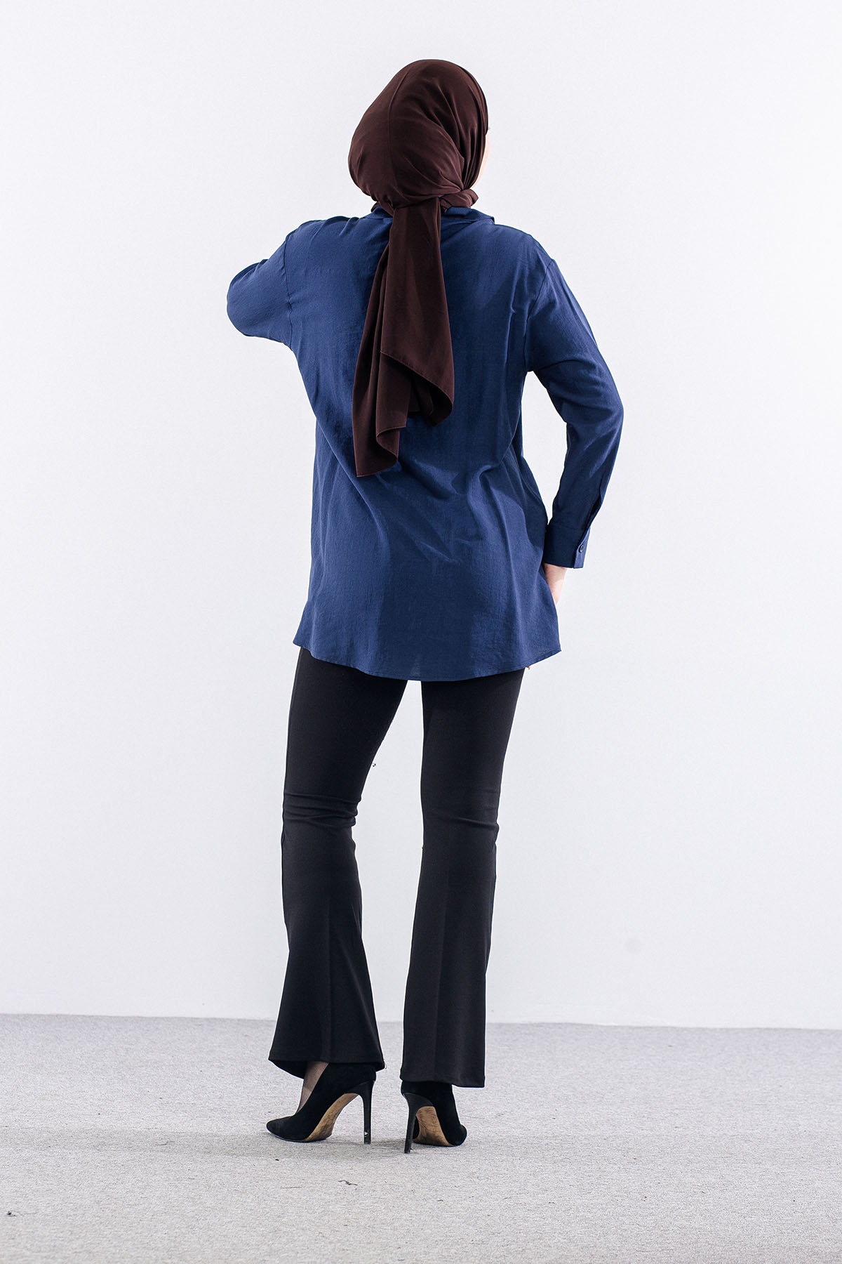 36894 Gömlek Tek Bagli - Lacivert - 4