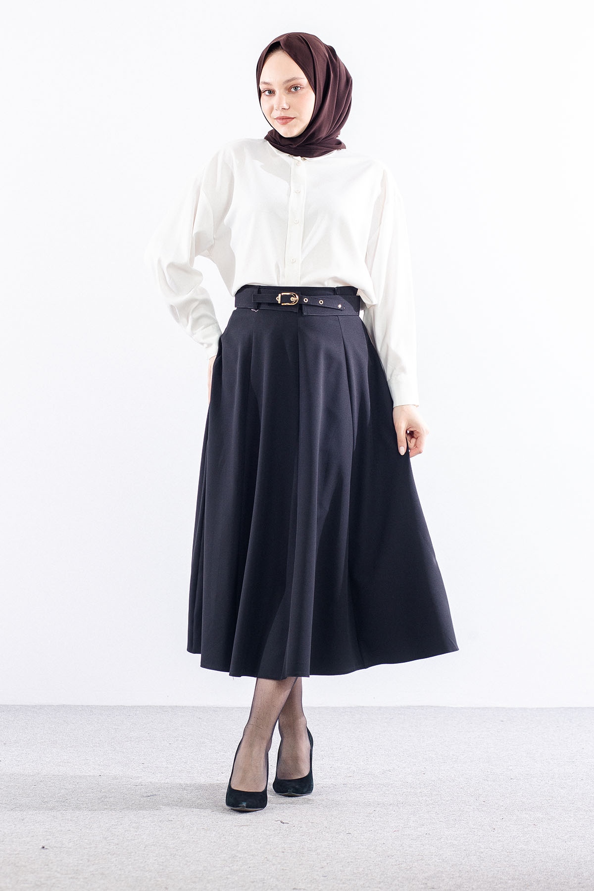 3698 Etek 38-46 (8parçali) - Siyah - 1