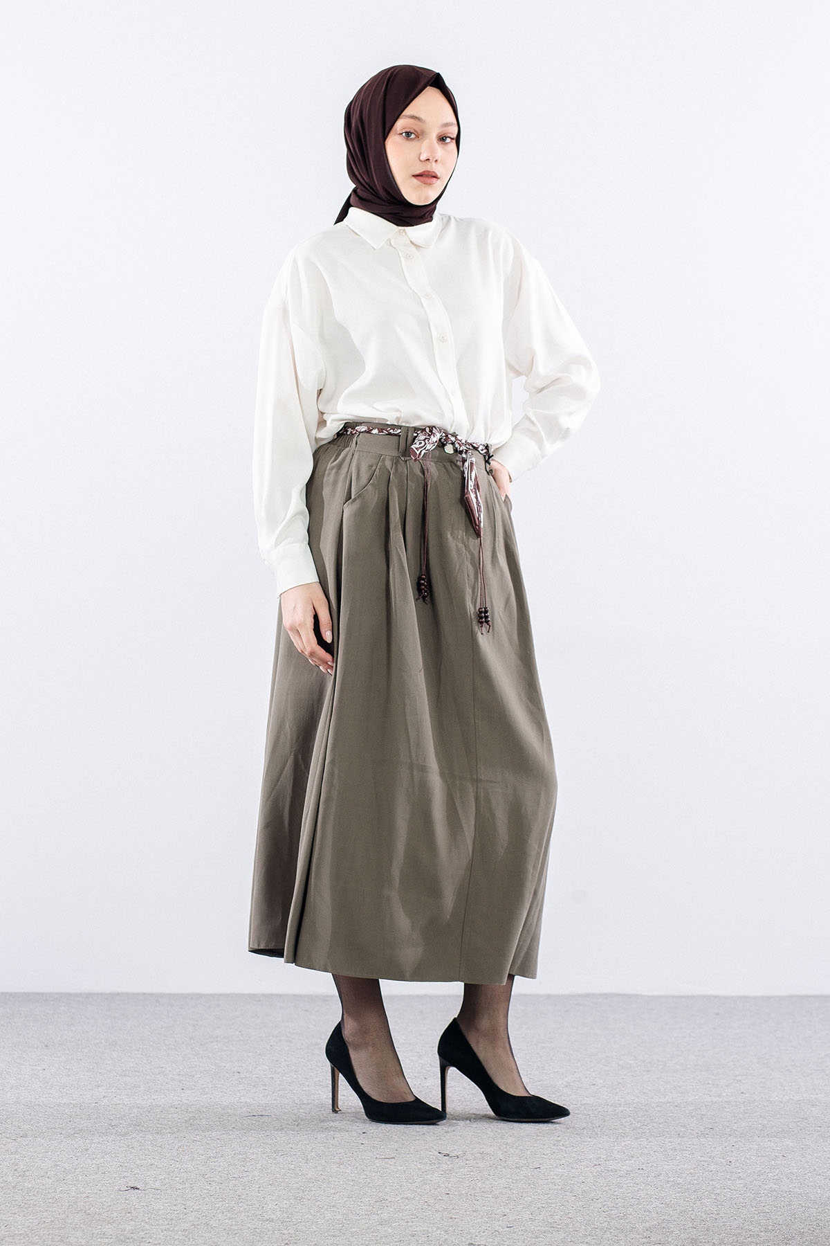 3704 Etek 38-46 - Haki - 2
