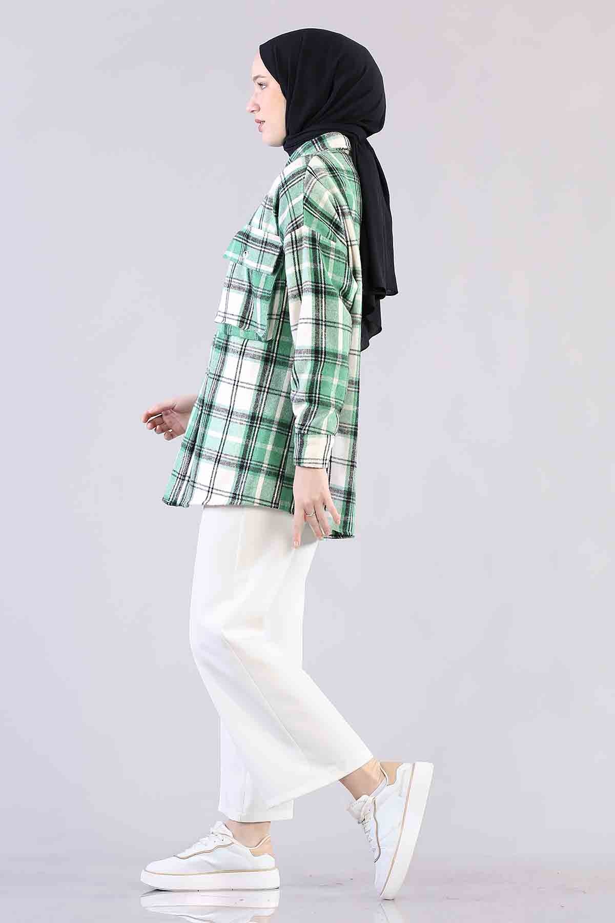 3746 Oduncu Gömlek Tek - Benetton - 4