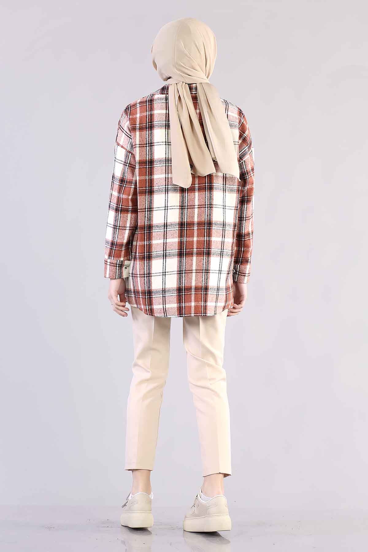 3746 Oduncu Gömlek Tek - Kiremit - 5