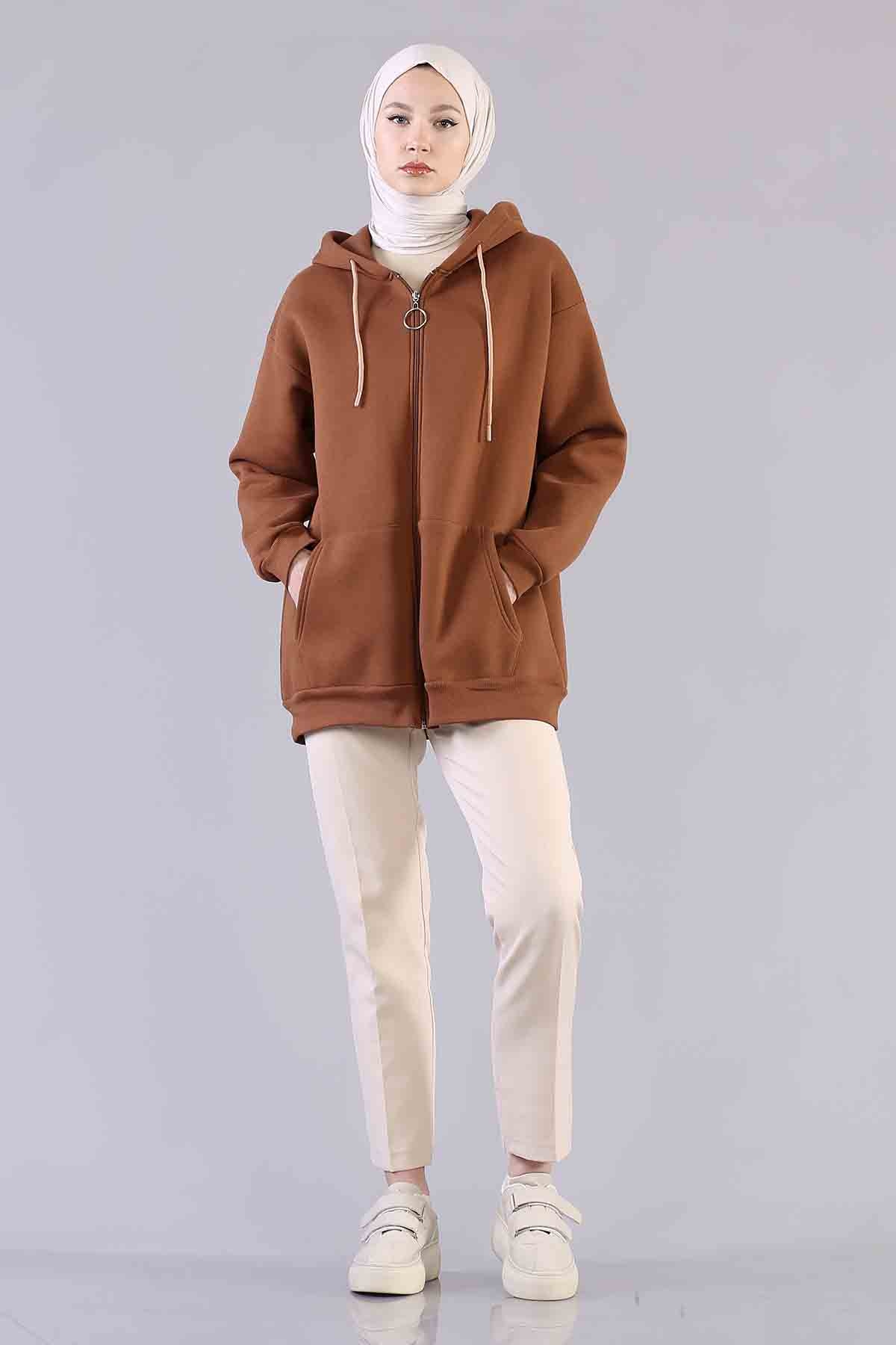 3753 Cepli Hirka Tek - Kahve - 1