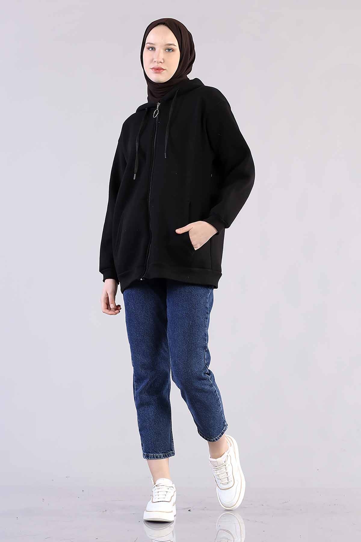 3753 Cepli Hirka Tek - Siyah - 1