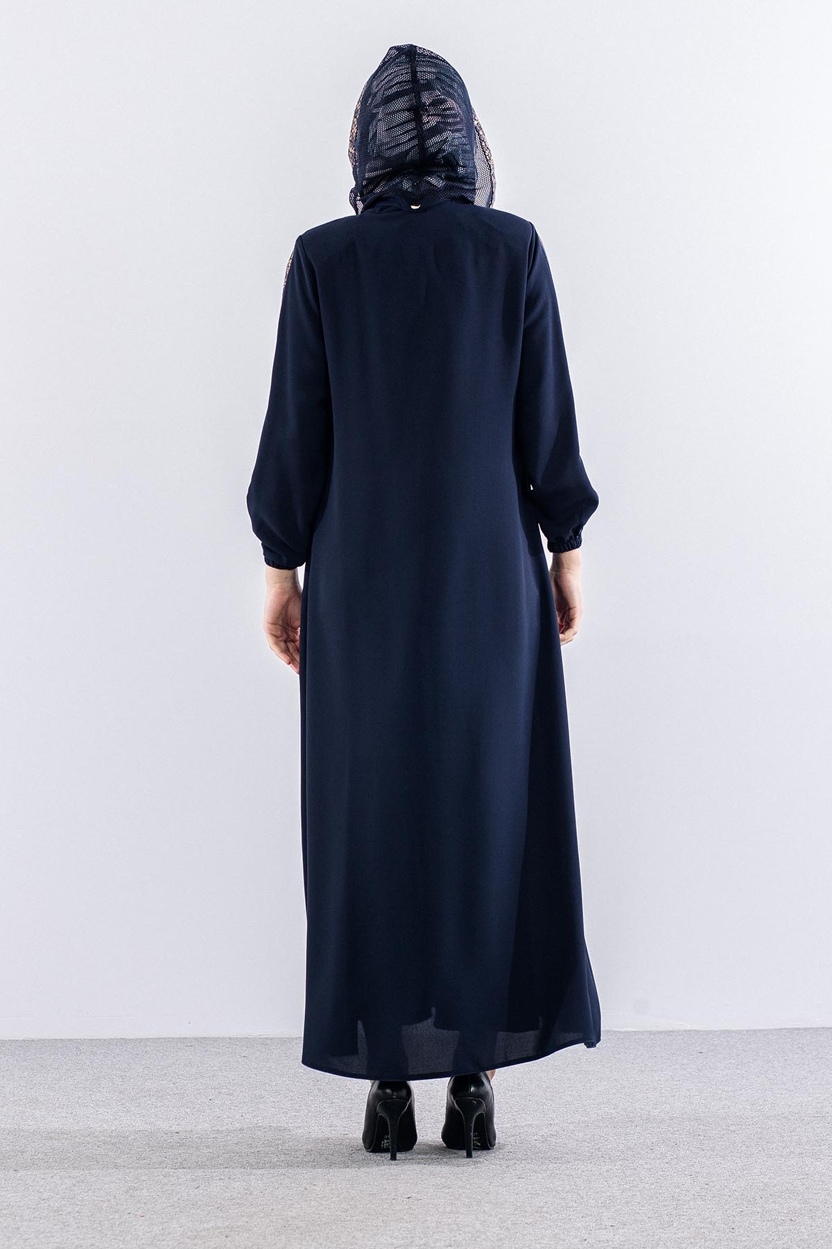 378 Ferace 42-52 Leopar Garni - Lacivert - 4