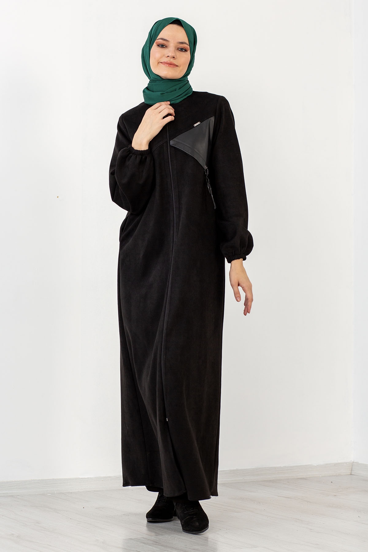 3803 Süet Ferace 0-5 - Siyah - 1