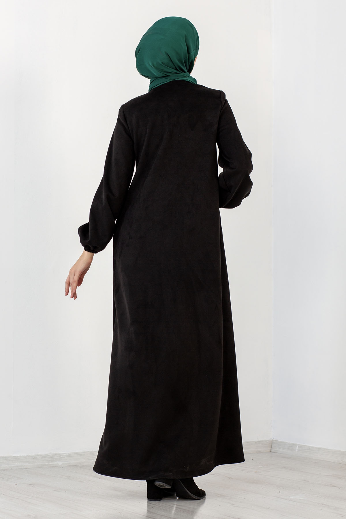 3803 Süet Ferace 0-5 - Siyah - 5