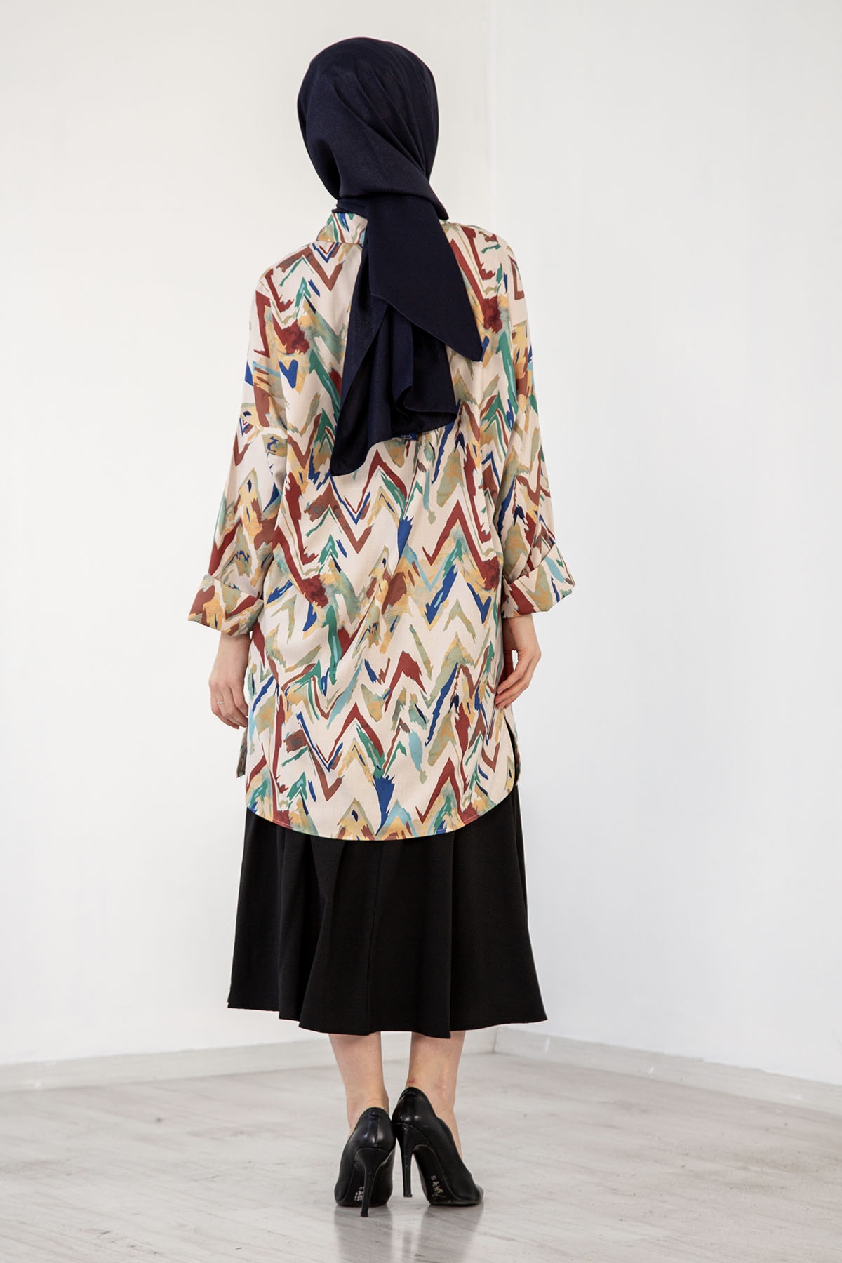 3846 Tunik 38-44 - Krem_yesil - 6