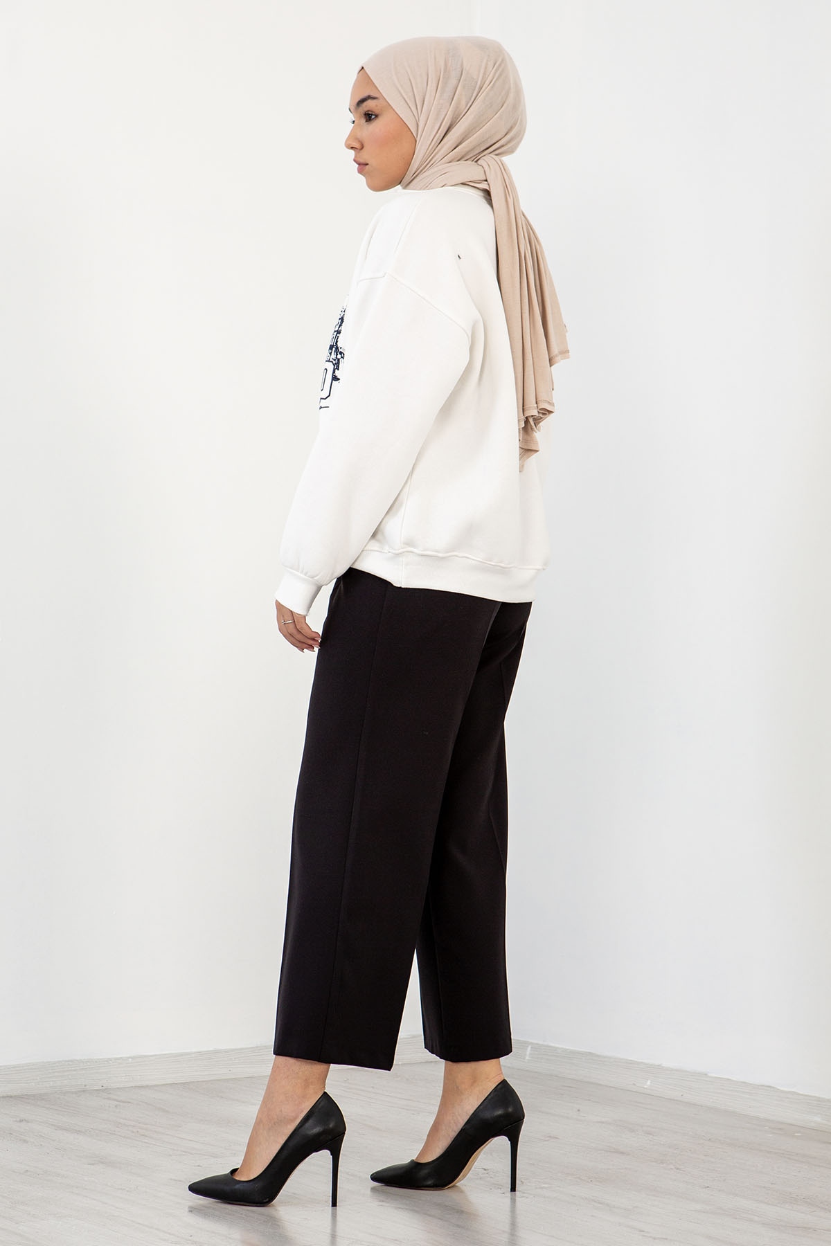 3901 Sw Tunik 38-44 - Beyaz - 3