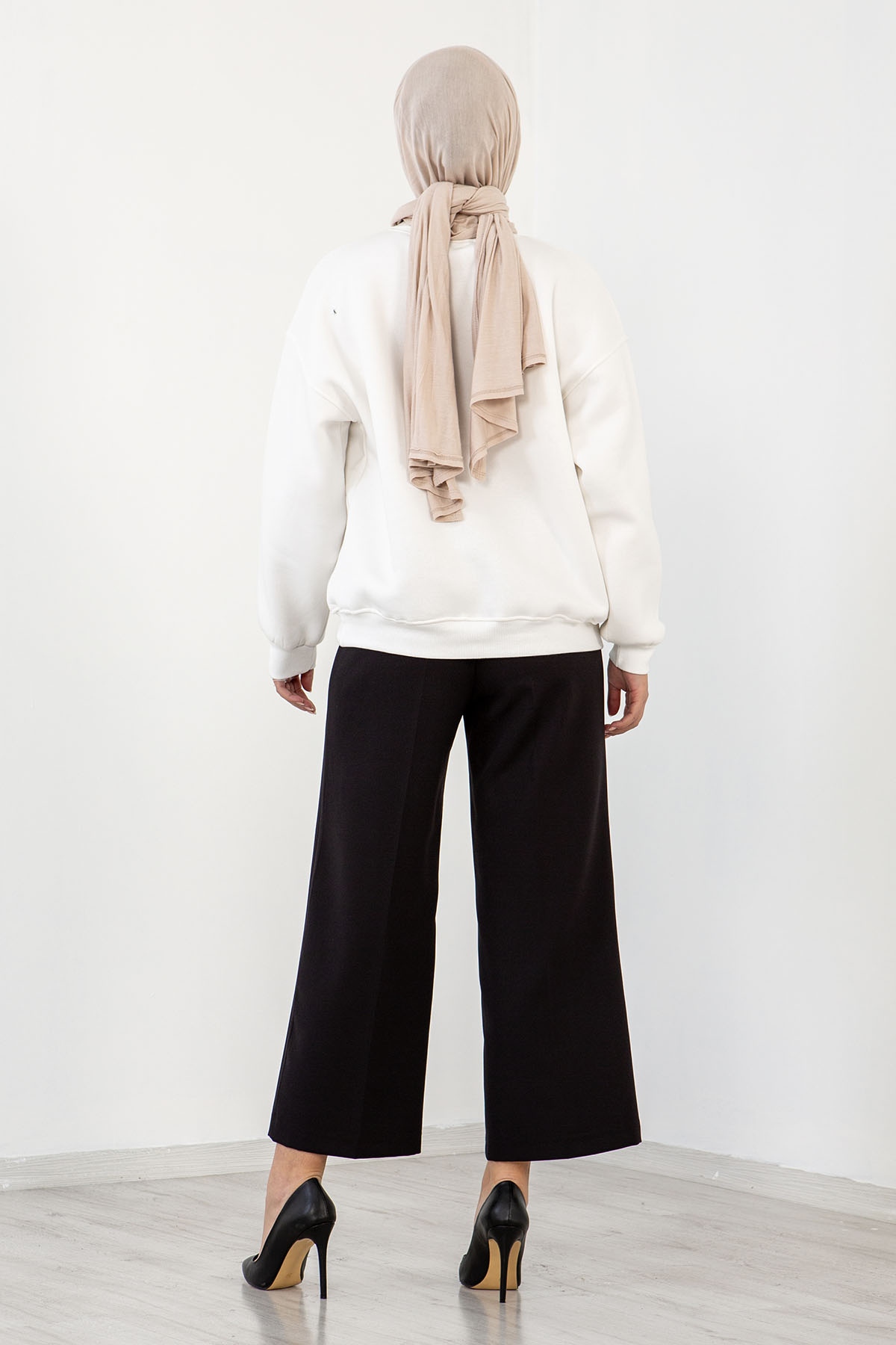 3901 Sw Tunik 38-44 - Beyaz - 4