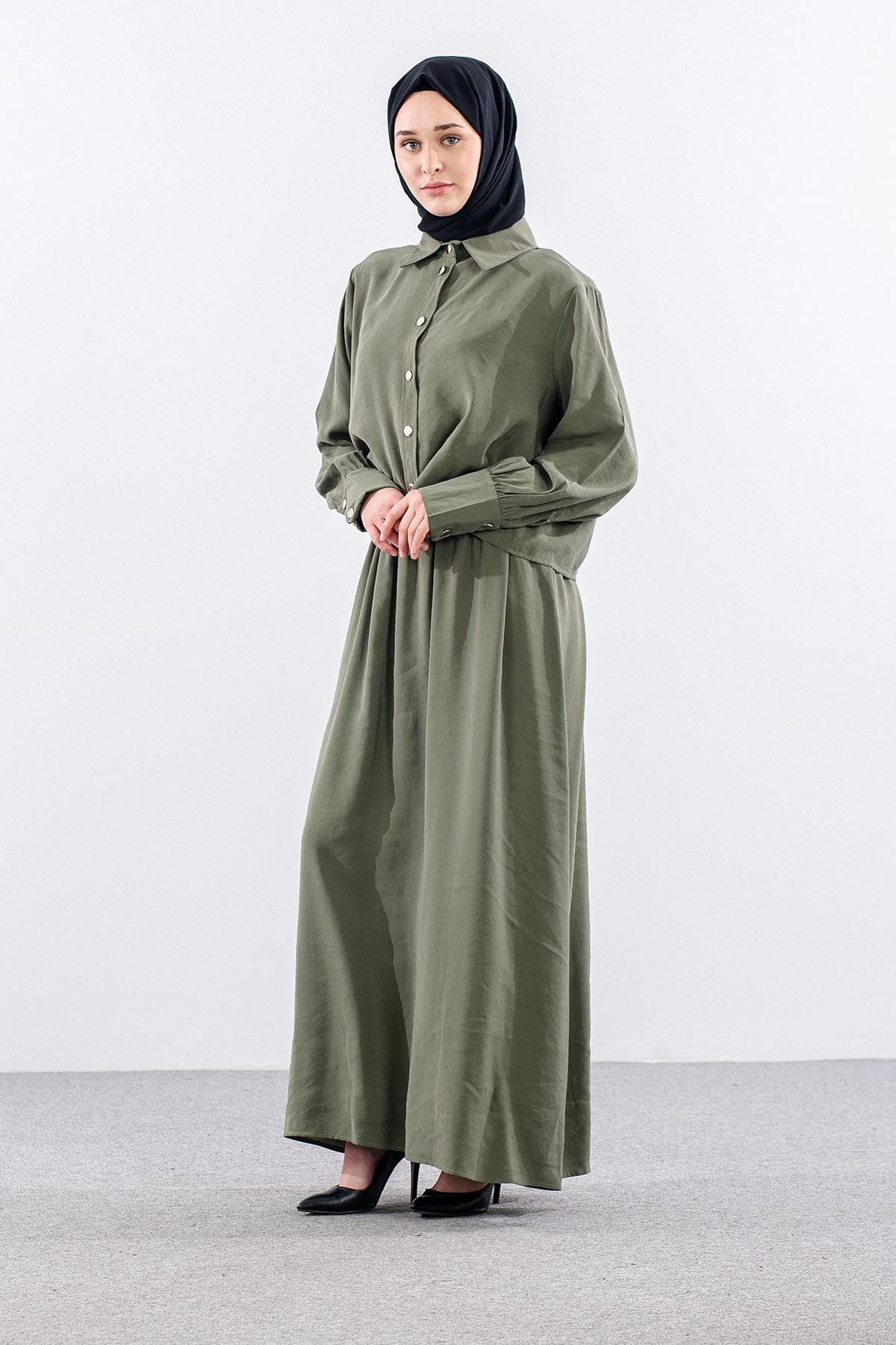 4015 Elbi̇se Ceket 44-52 - Haki - 4