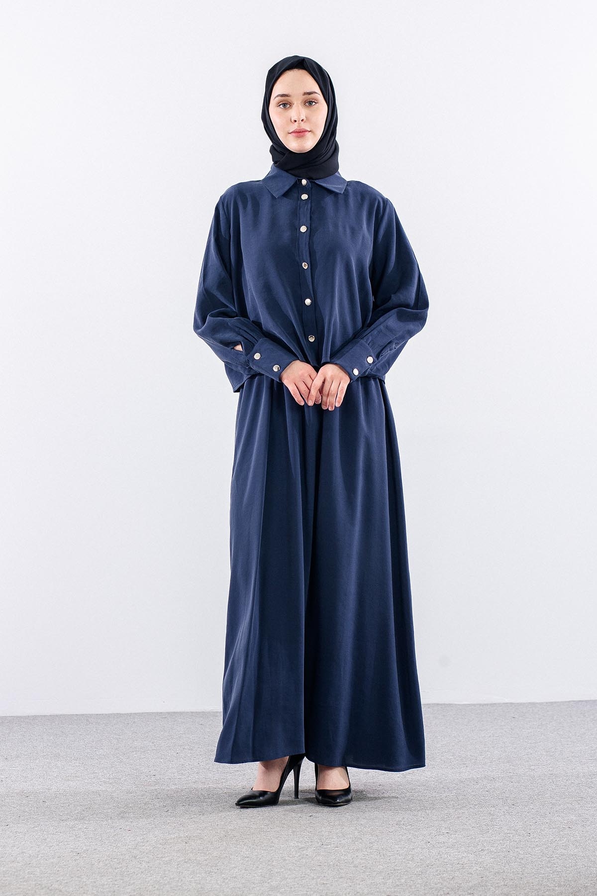 4015 Elbi̇se Ceket 44-52 - Lacivert - 1