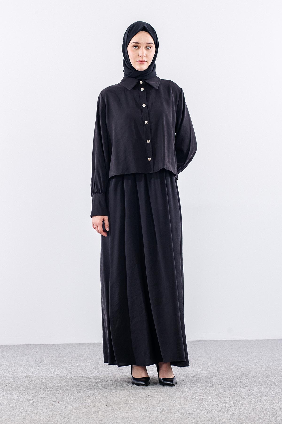 4015 Elbi̇se Ceket 44-52 - Siyah - 2