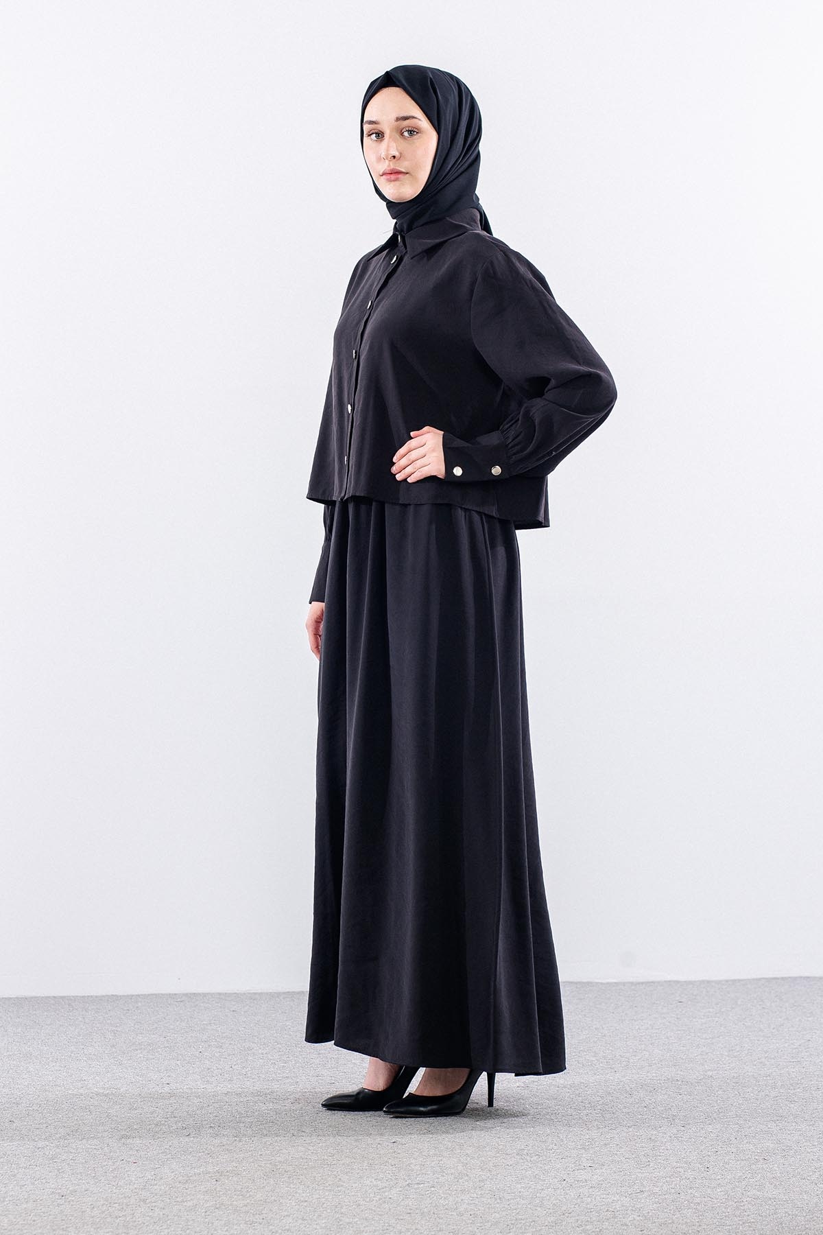 4015 Elbi̇se Ceket 44-52 - Siyah - 3