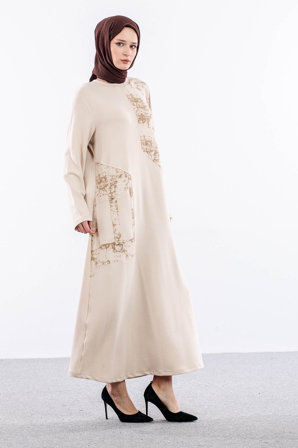 4016 Elbi̇se 44-52 Cep Detay - Bej - 4