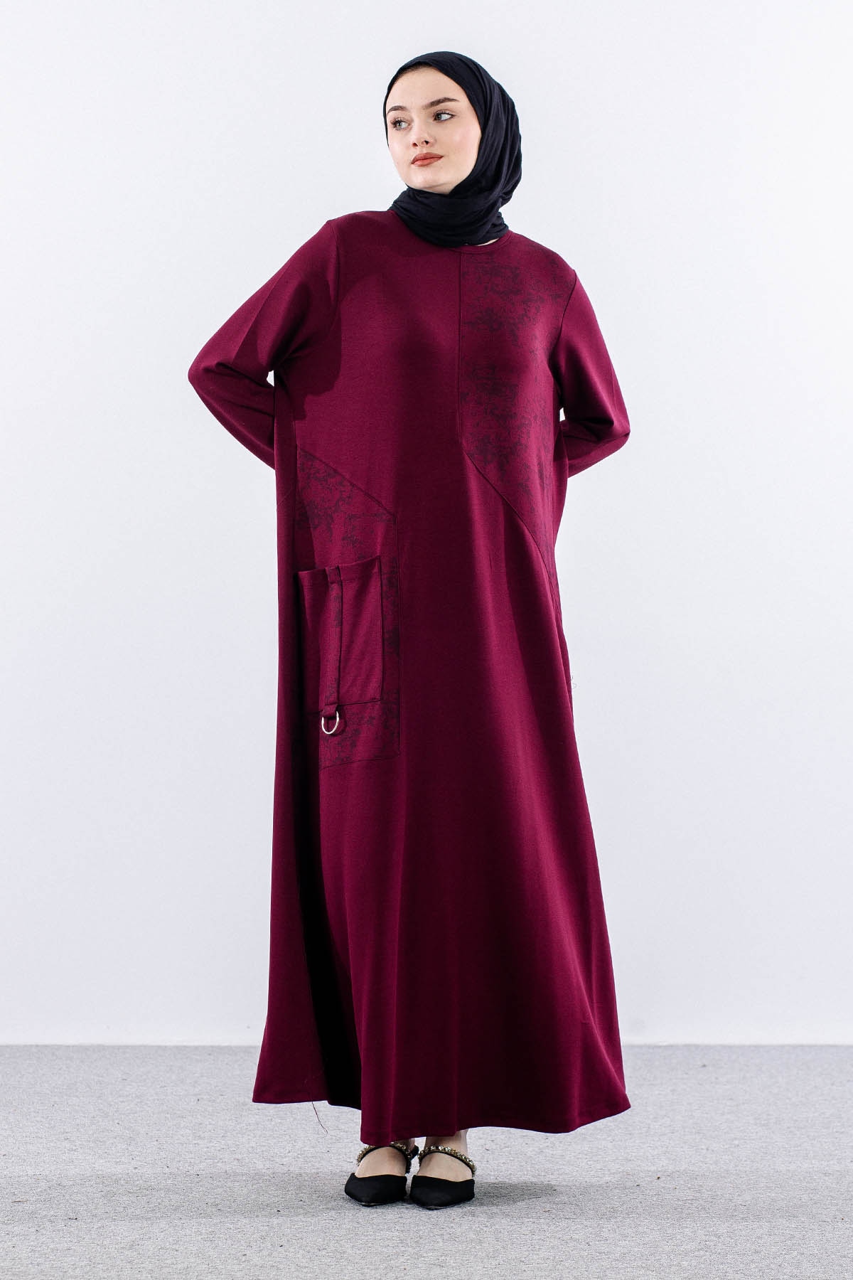 4016 Elbi̇se 44-52 Cep Detay - Bordo - 3