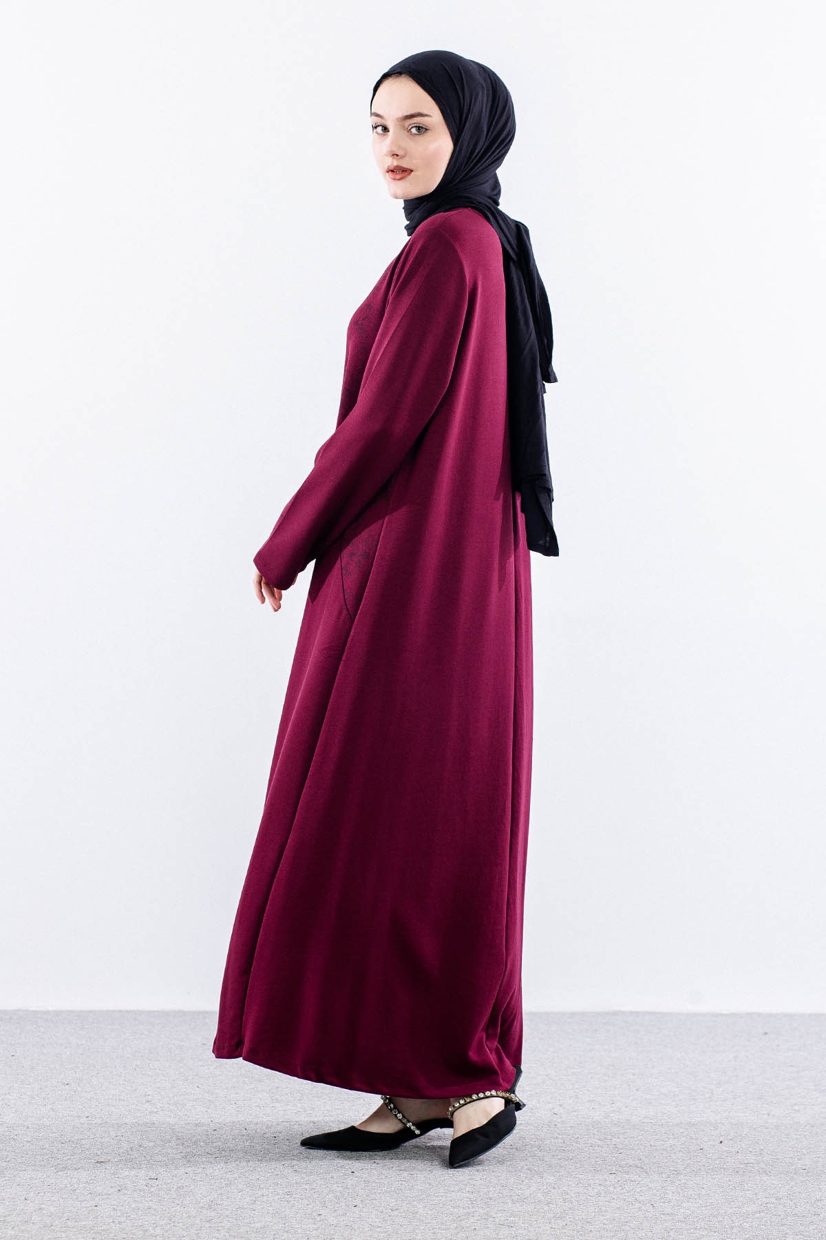 4016 Elbi̇se 44-52 Cep Detay - Bordo - 4