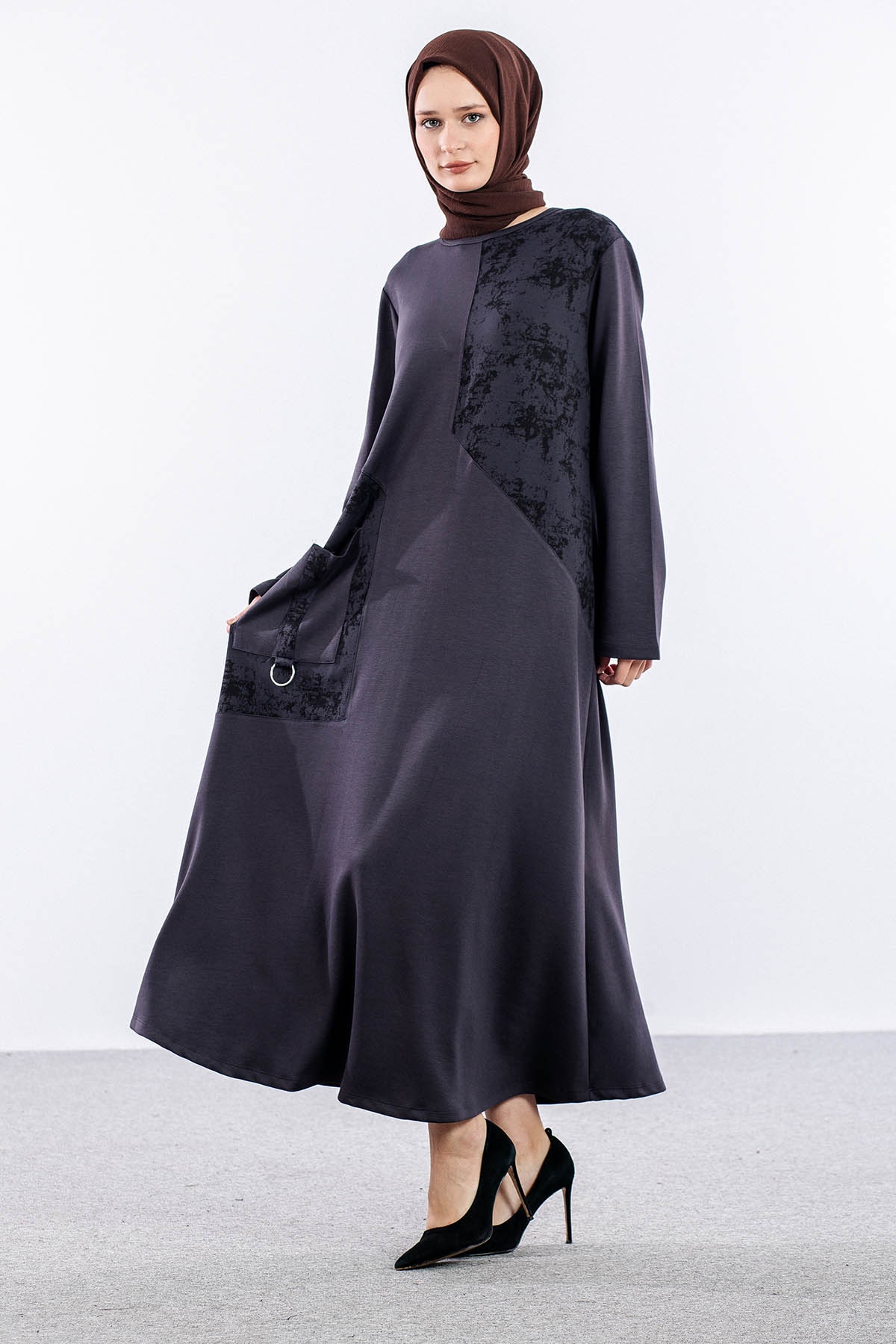 4016 Elbi̇se 44-52 Cep Detay - Gri - 2