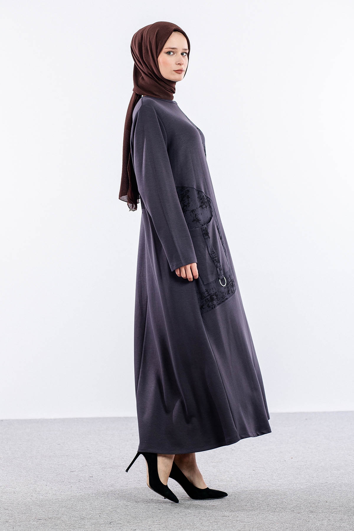 4016 Elbi̇se 44-52 Cep Detay - Gri - 4