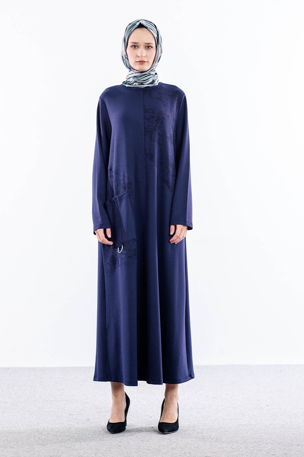 4016 Elbi̇se 44-52 Cep Detay - Lacivert - 1