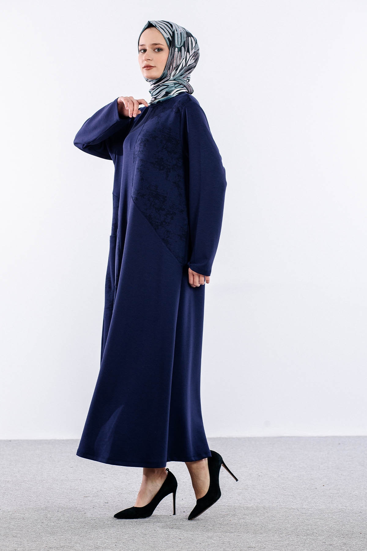 4016 Elbi̇se 44-52 Cep Detay - Lacivert - 3