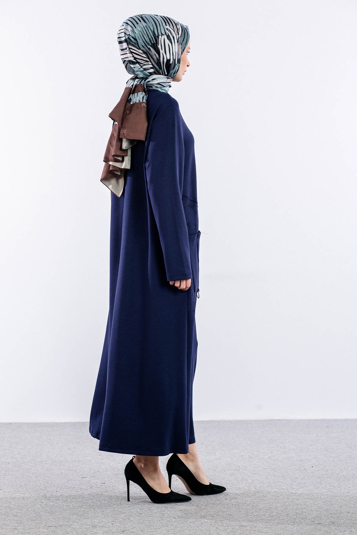 4016 Elbi̇se 44-52 Cep Detay - Lacivert - 4