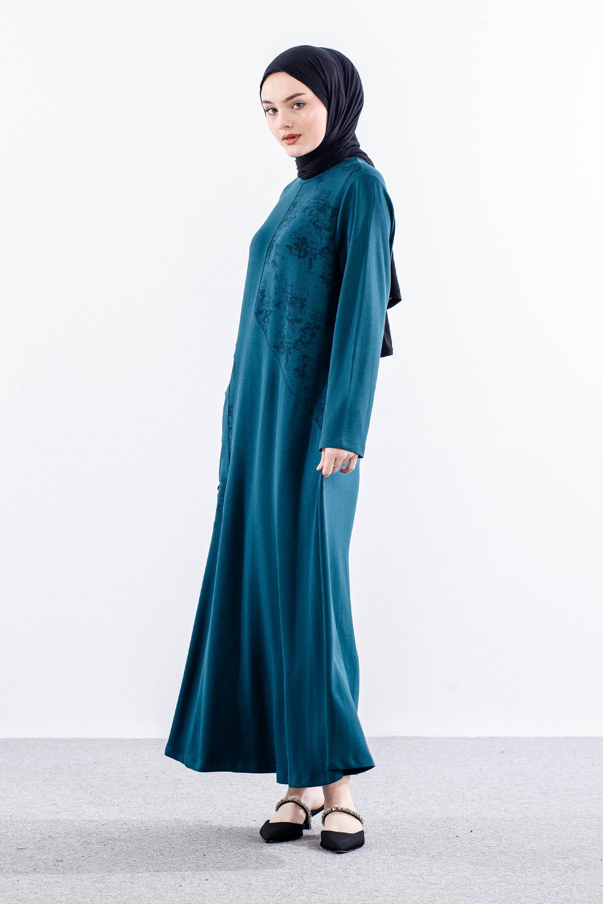 4016 Elbi̇se 44-52 Cep Detay - Petrol - 2