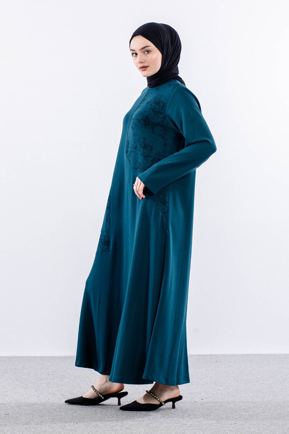 4016 Elbi̇se 44-52 Cep Detay - Petrol - 4