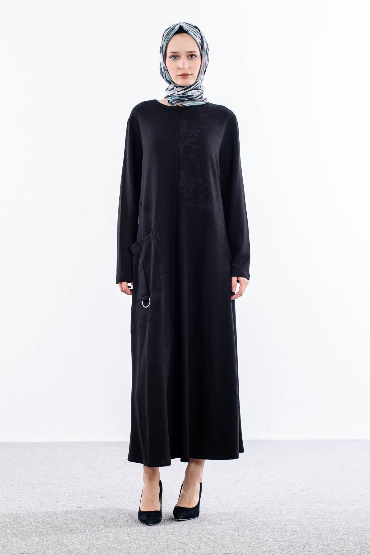 4016 Elbi̇se 44-52 Cep Detay - Siyah - 1