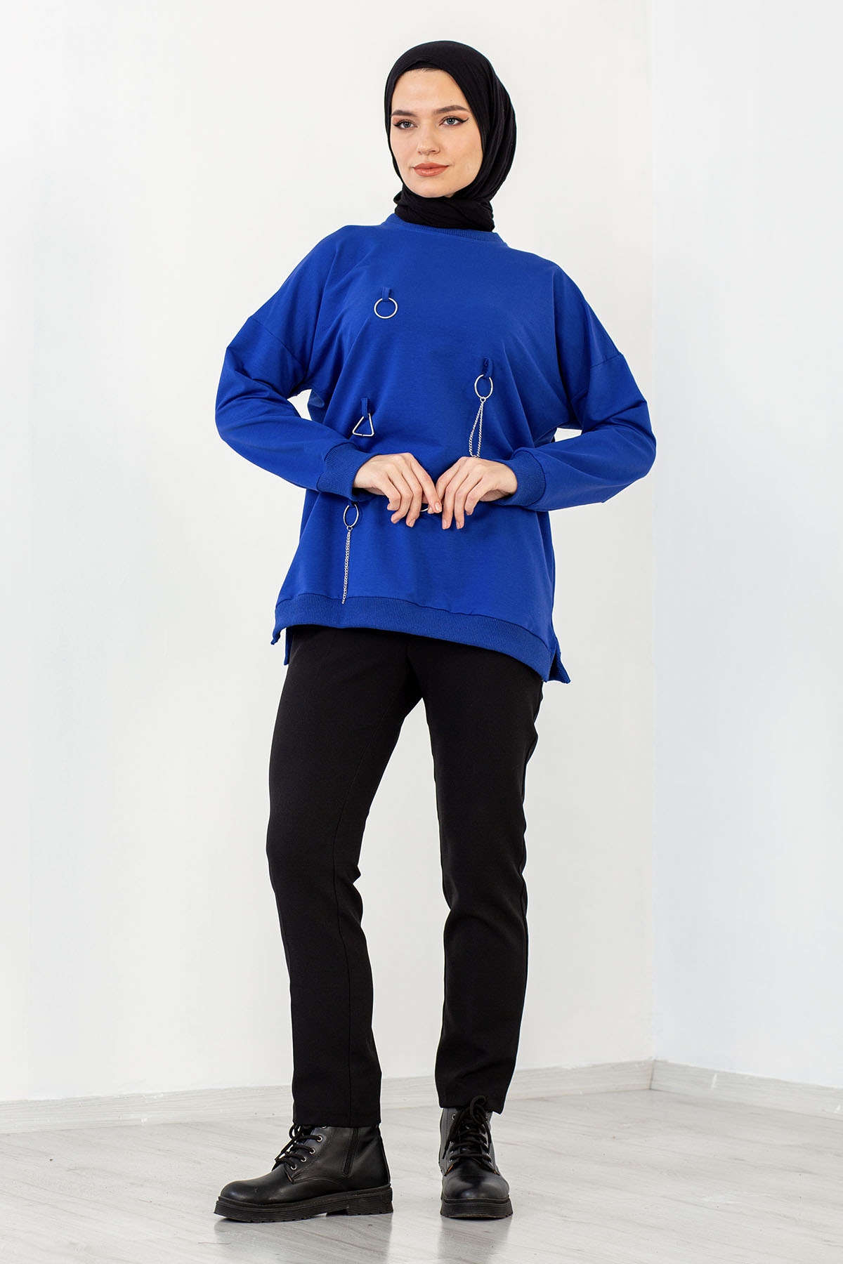 4032 Tunik Tek Hlk - Sax - 1