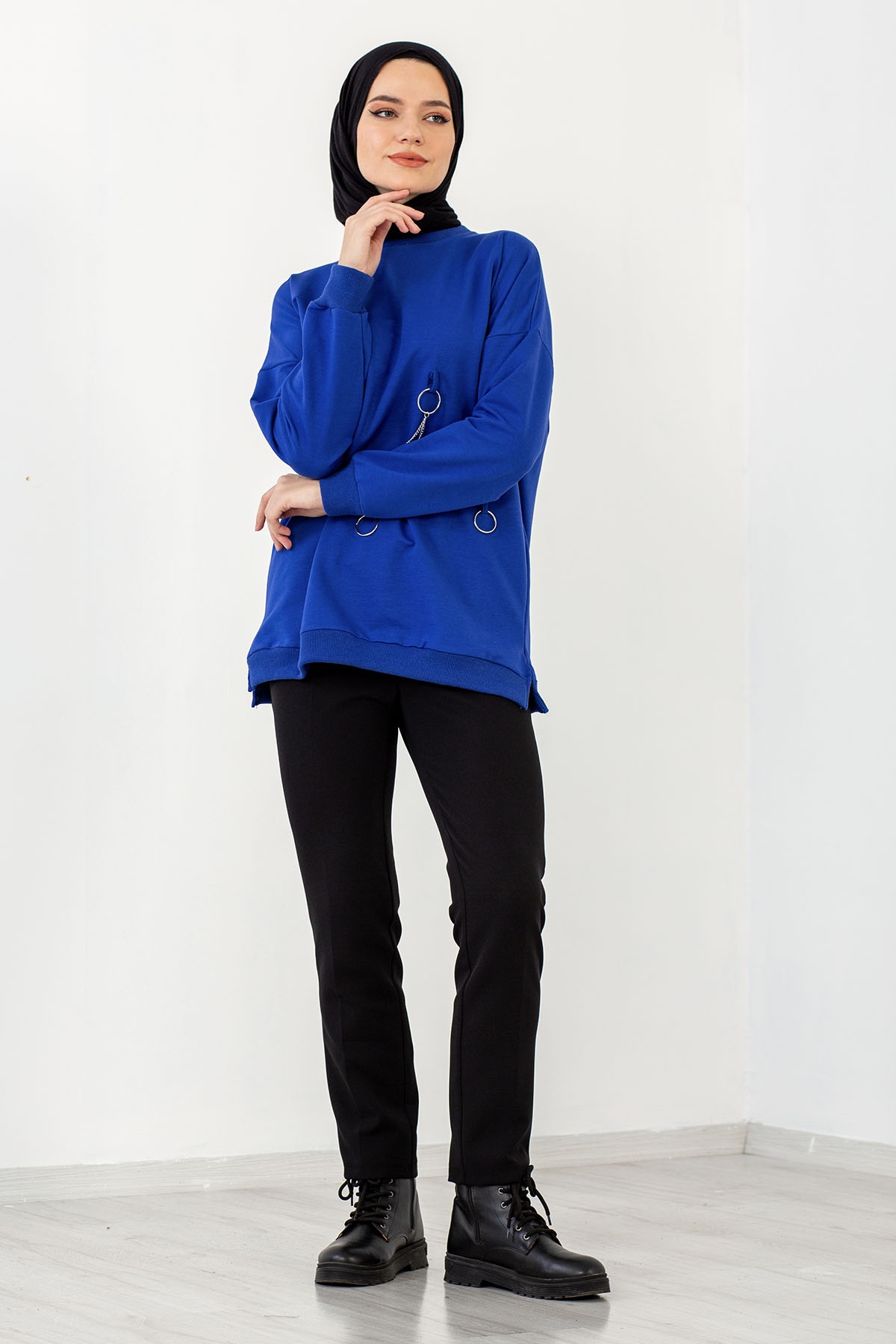 4032 Tunik Tek Hlk - Sax - 2