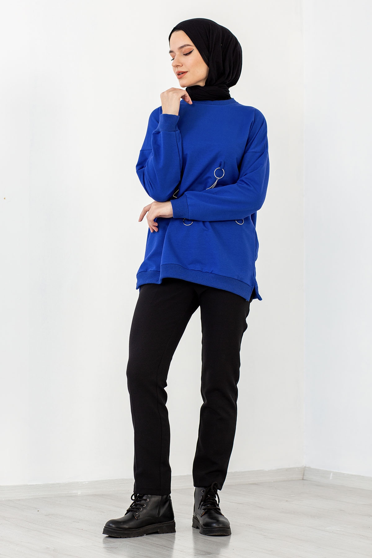 4032 Tunik Tek Hlk - Sax - 3