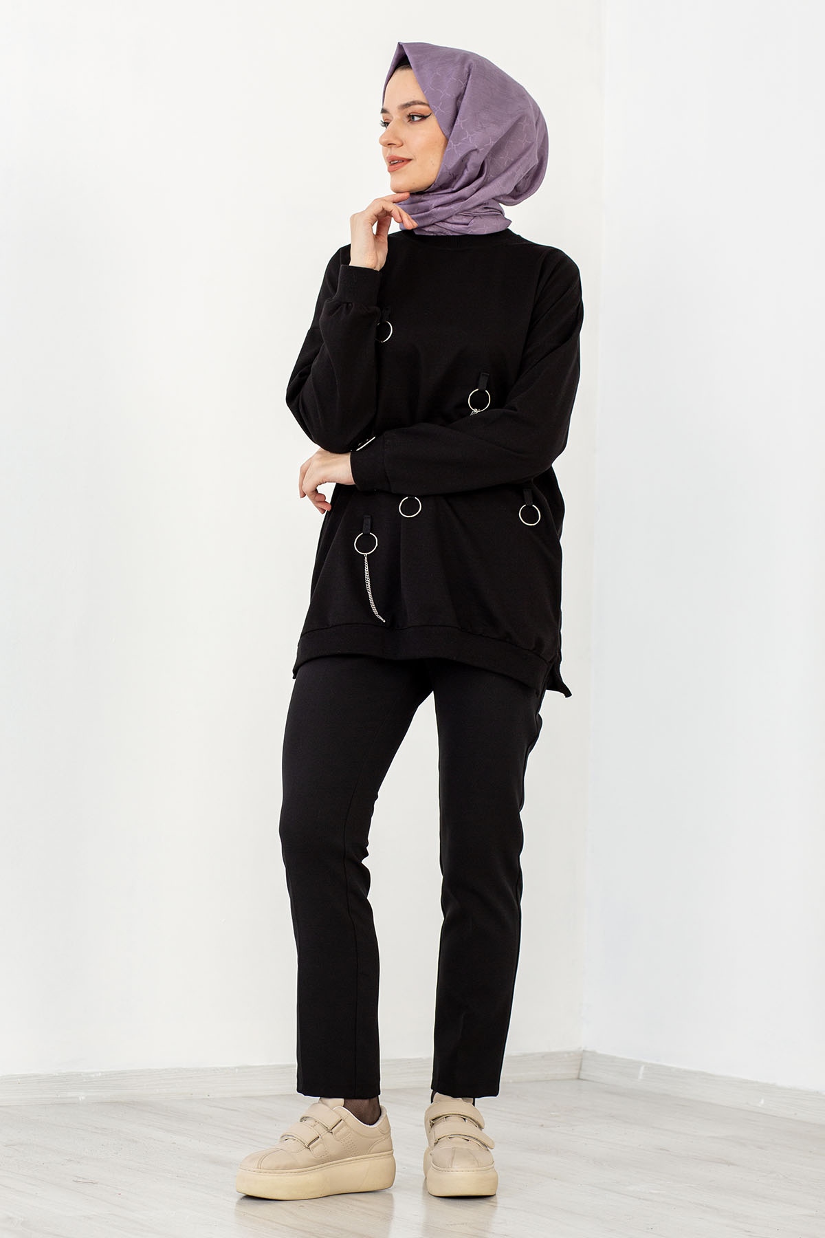 4032 Tunik Tek Hlk - Siyah - 1