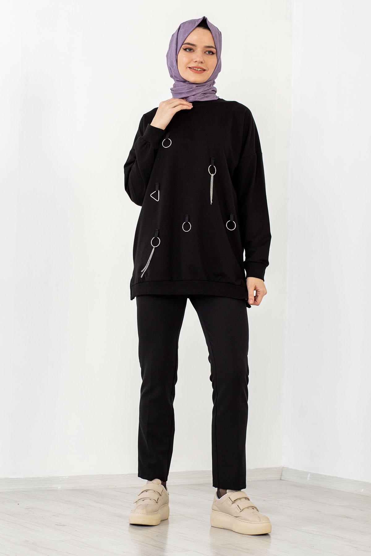 4032 Tunik Tek Hlk - Siyah - 2