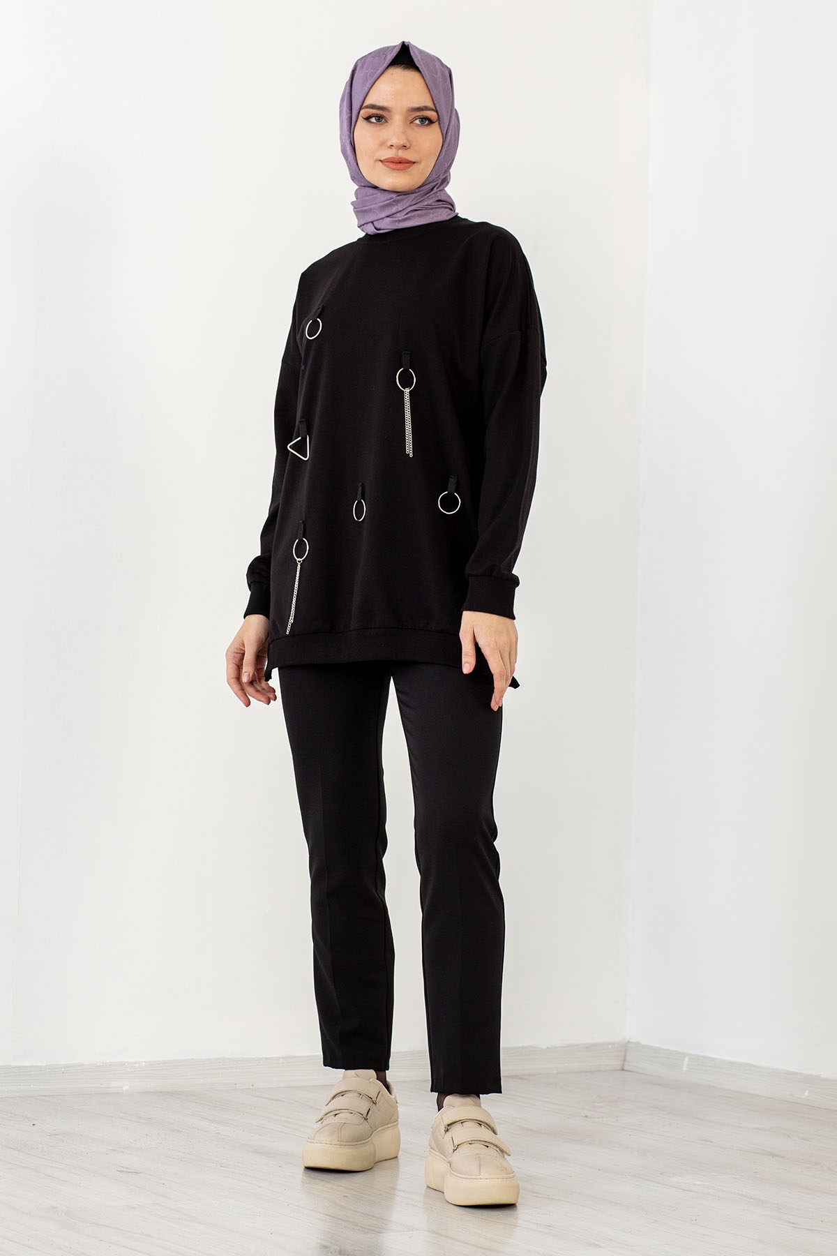 4032 Tunik Tek Hlk - Siyah - 3