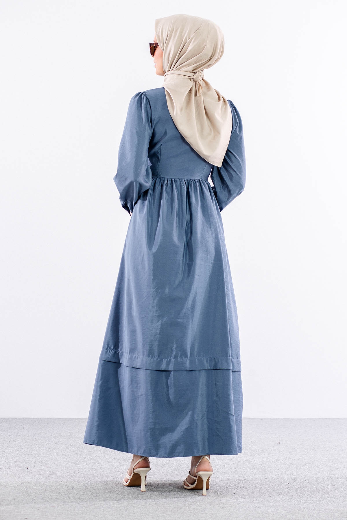 4036 Elbise 1-5 - Mavi - 4
