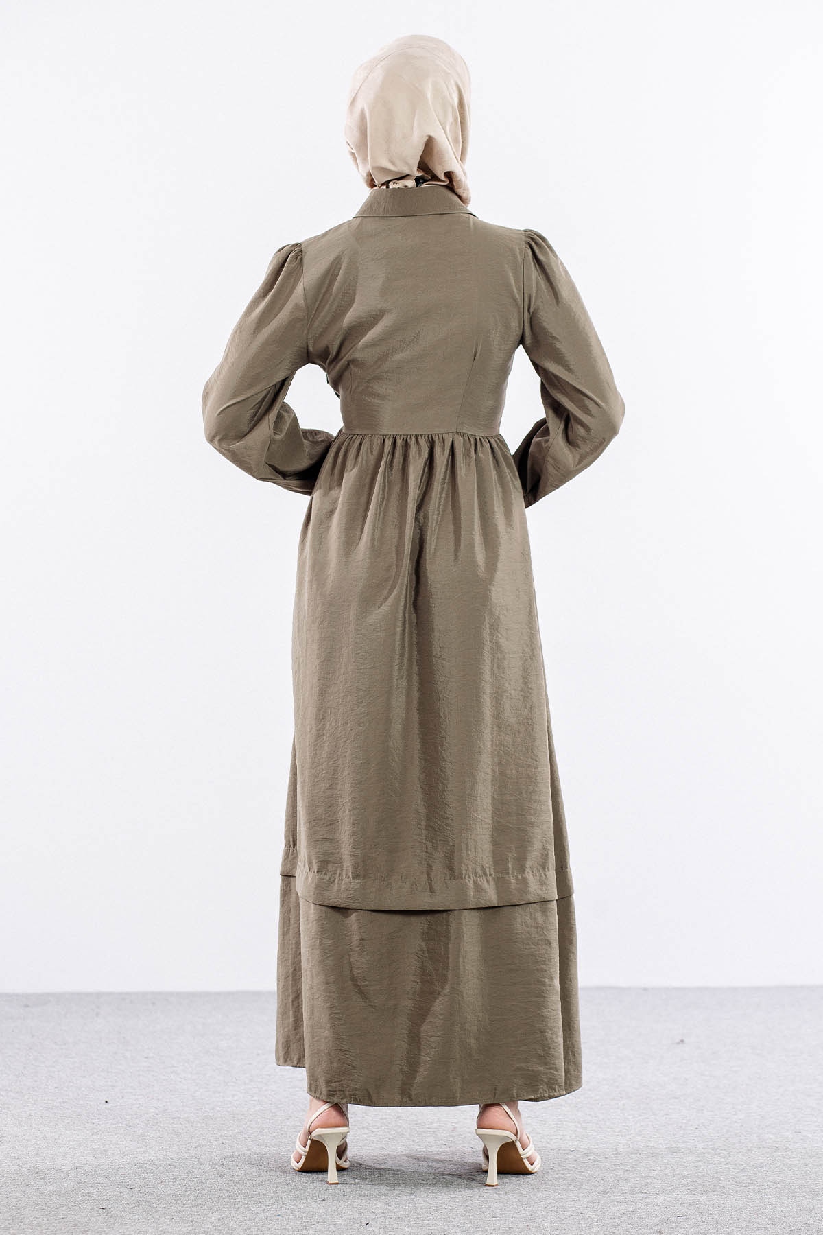 4036 Elbise 1-5 Sh - Haki - 6