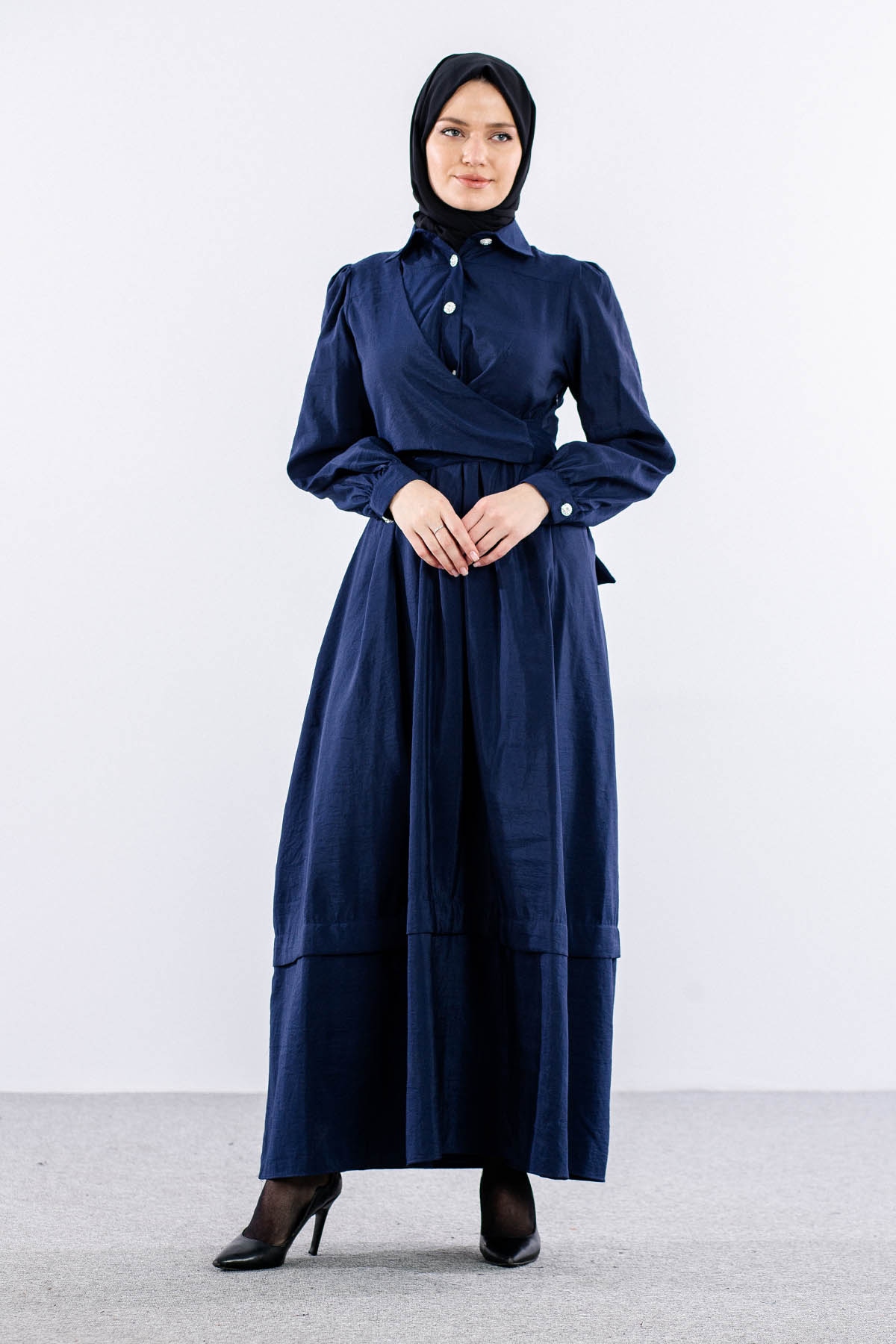 4036 Elbise 1-5 Sh - Lacivert - 1