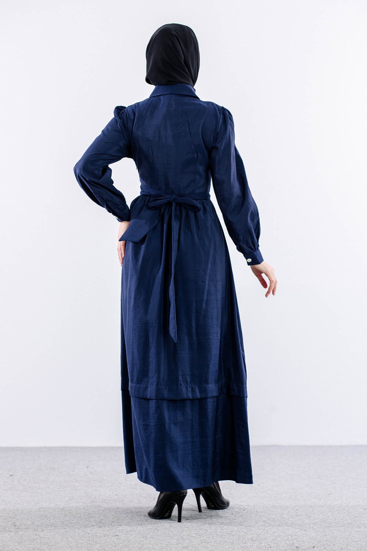 4036 Elbise 1-5 Sh - Lacivert - 5