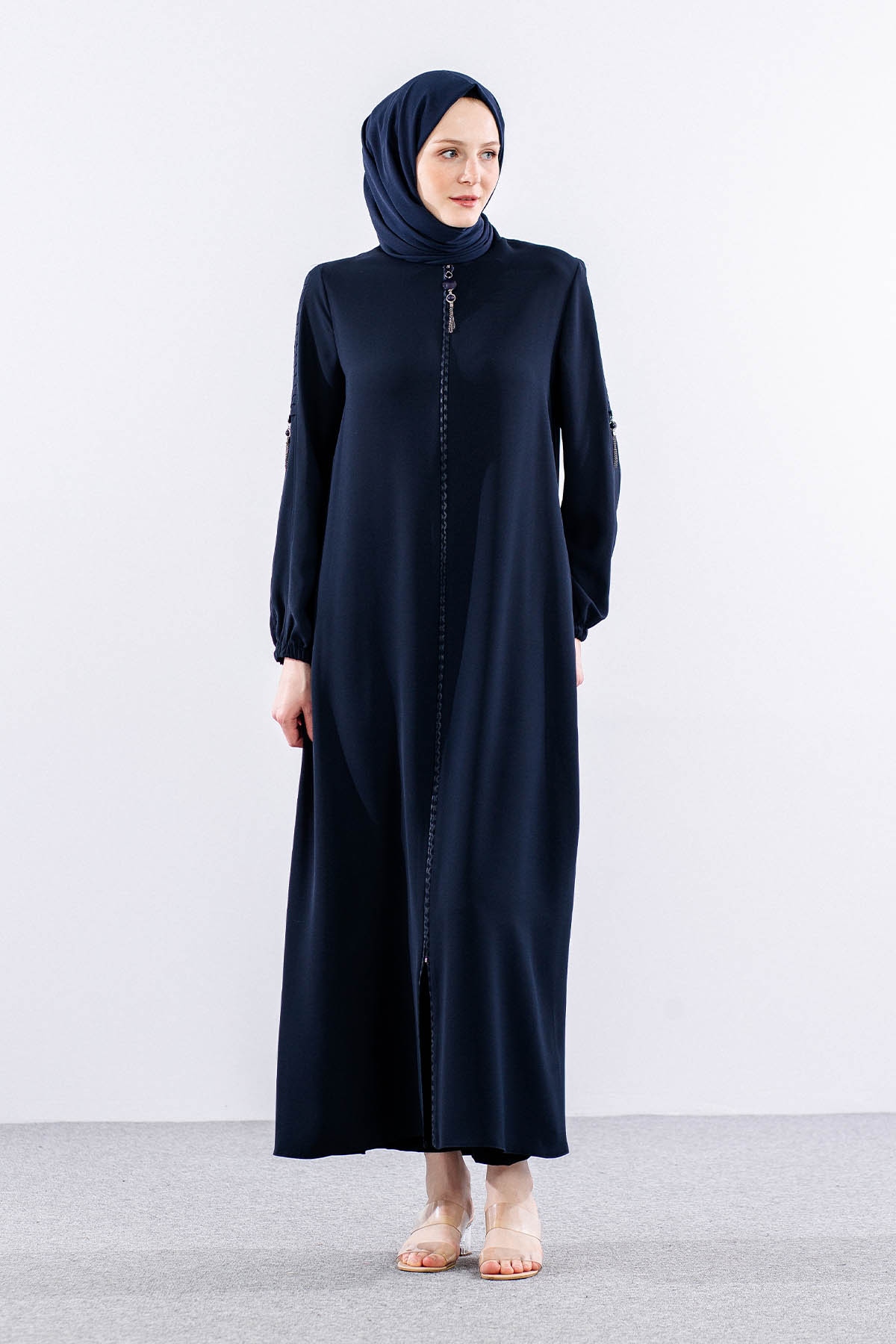 405 Ferace 40-50 Kolu İş - Lacivert - 1