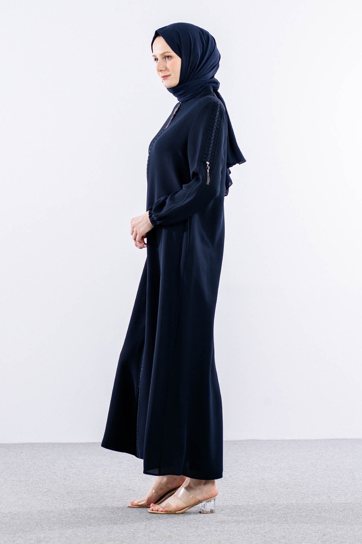 405 Ferace 40-50 Kolu İş - Lacivert - 4