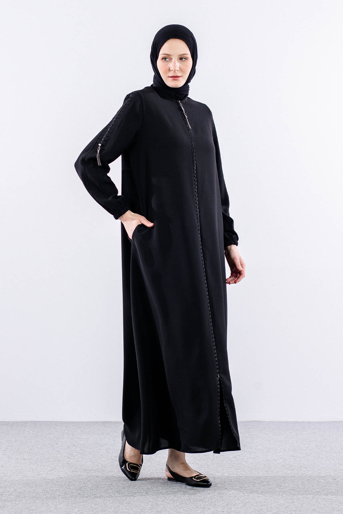 405 Ferace 40-50 Kolu İş - Siyah - 3