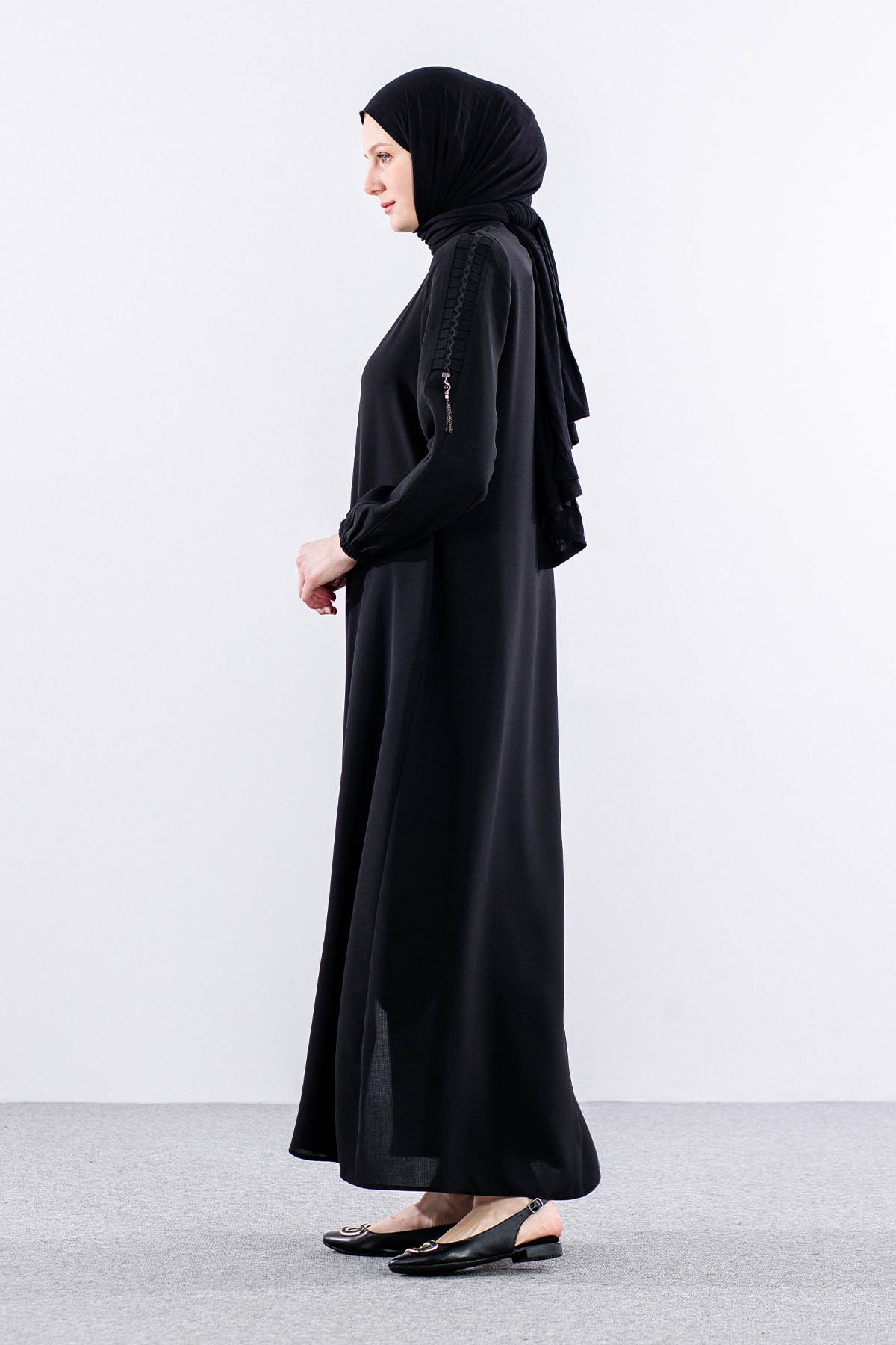 405 Ferace 40-50 Kolu İş - Siyah - 4