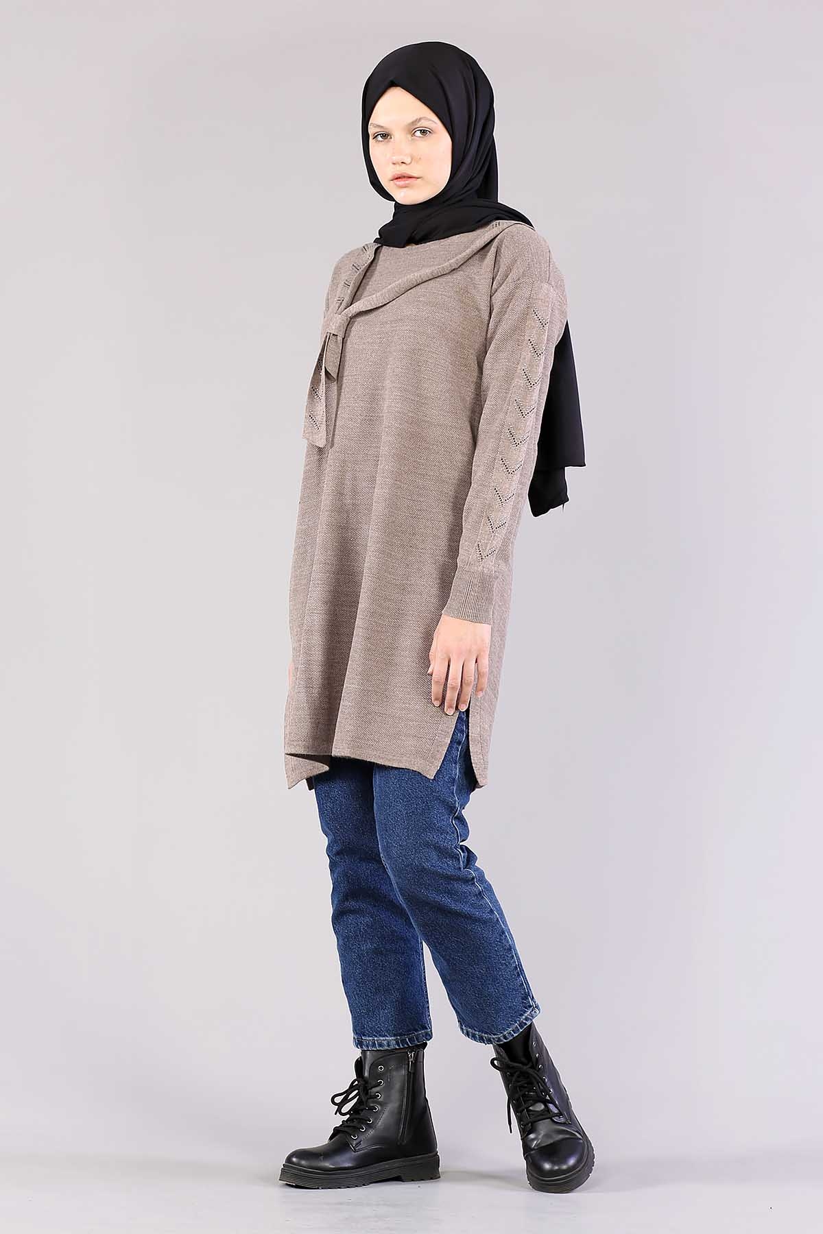 4060 Triko Tunik Tek - Vizon - 2