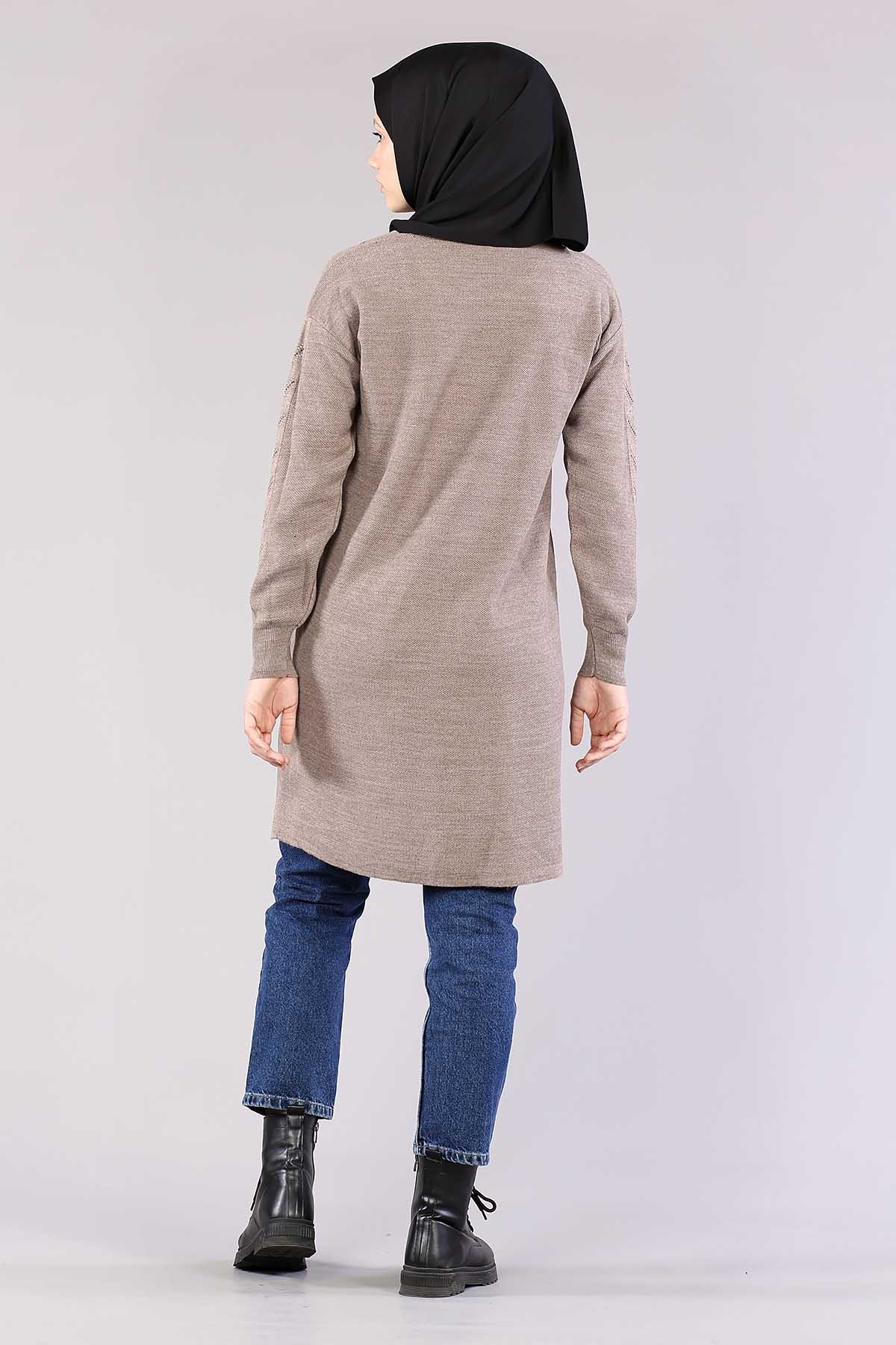 4060 Triko Tunik Tek - Vizon - 4