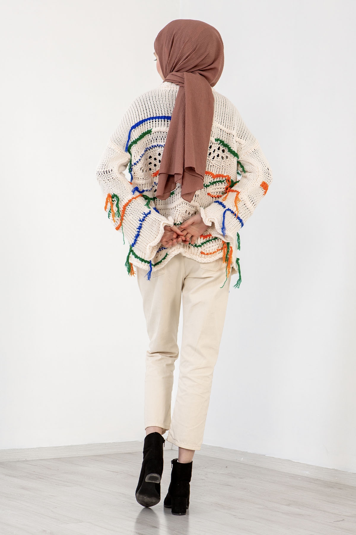 4092 Spor Kazak Tek - Mavi_turuncu - 4