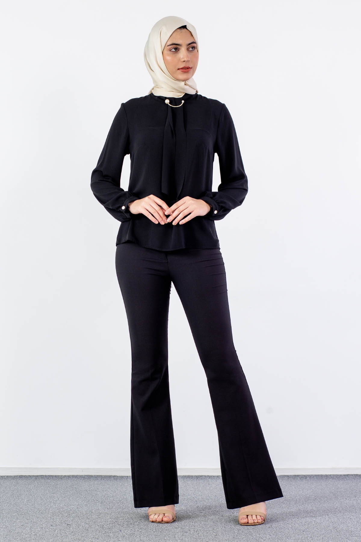 4100 Bluz 40-48 - Siyah - 1