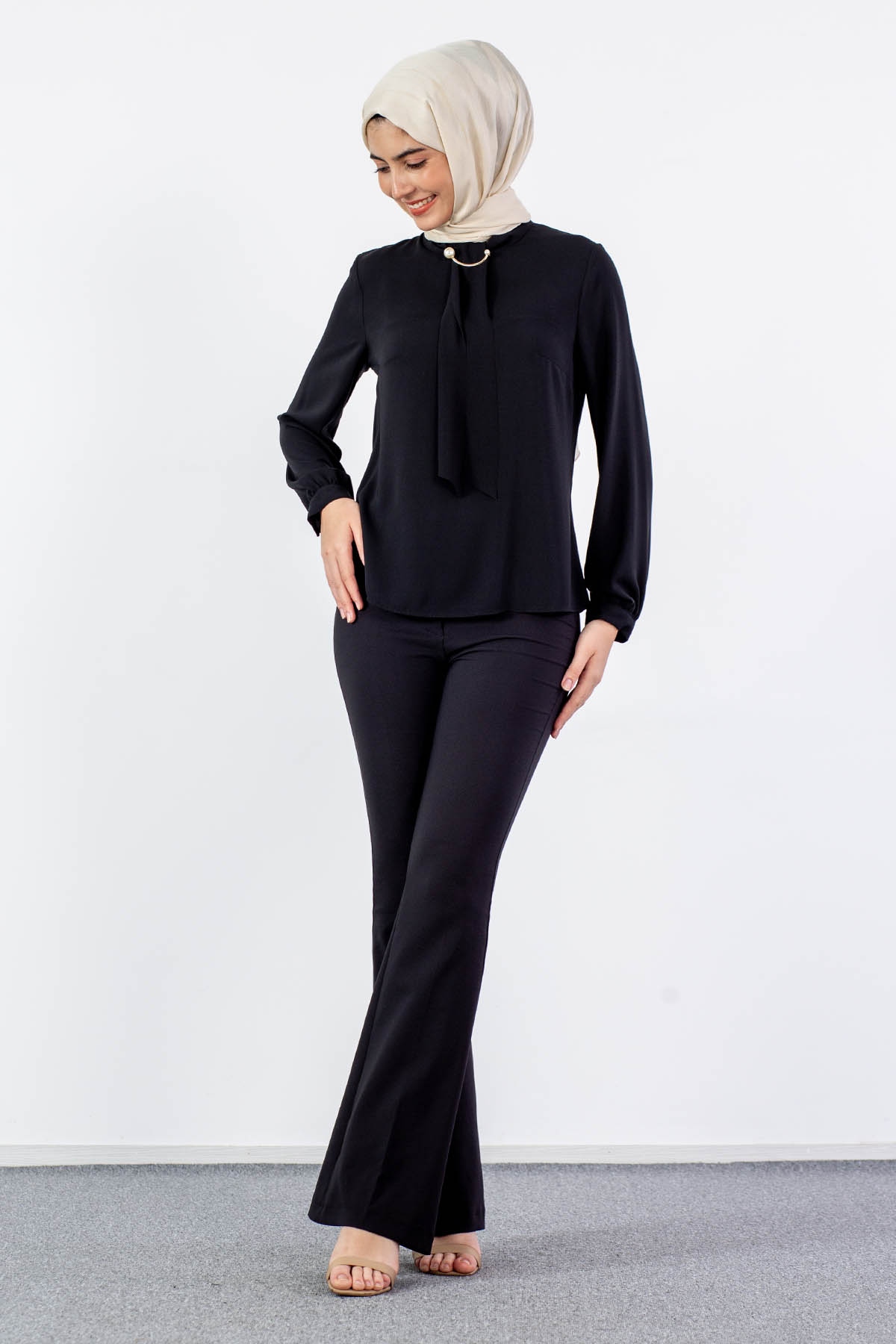 4100 Bluz 40-48 - Siyah - 2