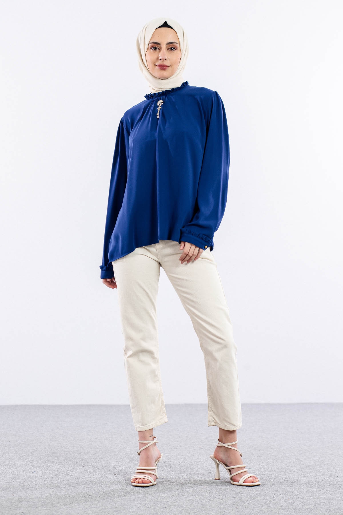 4106 Bluz 46-52 - Indigo - 1