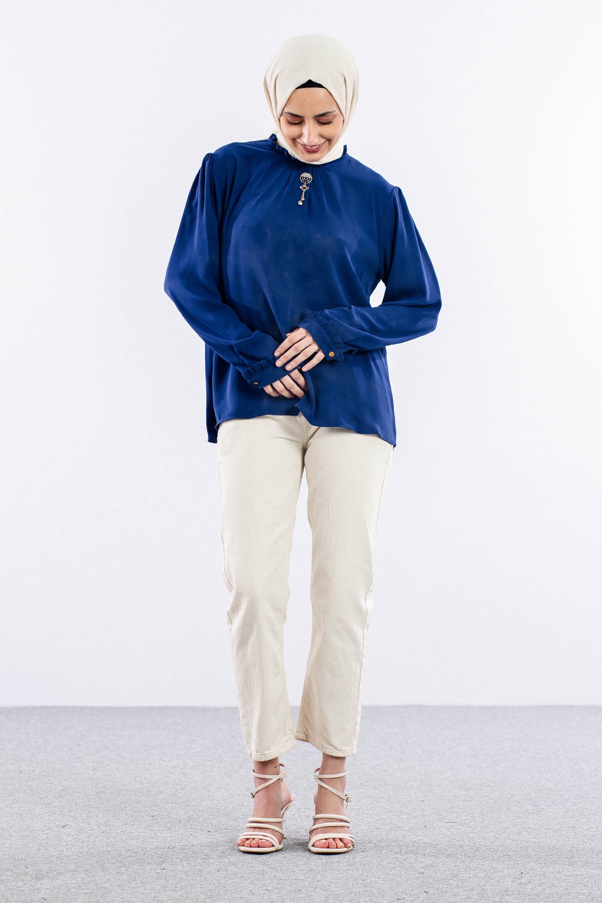 4106 Bluz 46-52 - Indigo - 2