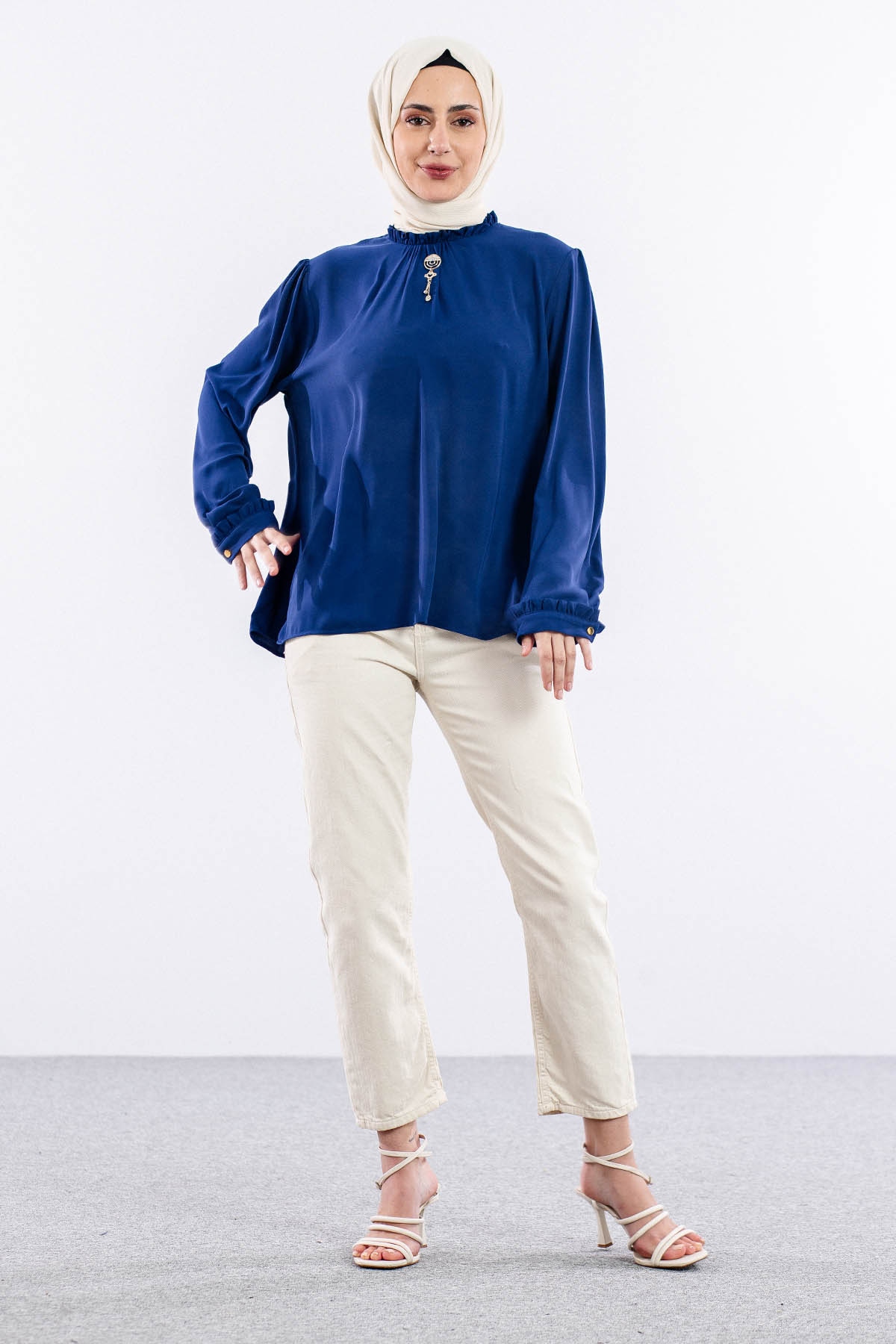 4106 Bluz 46-52 - Indigo - 3